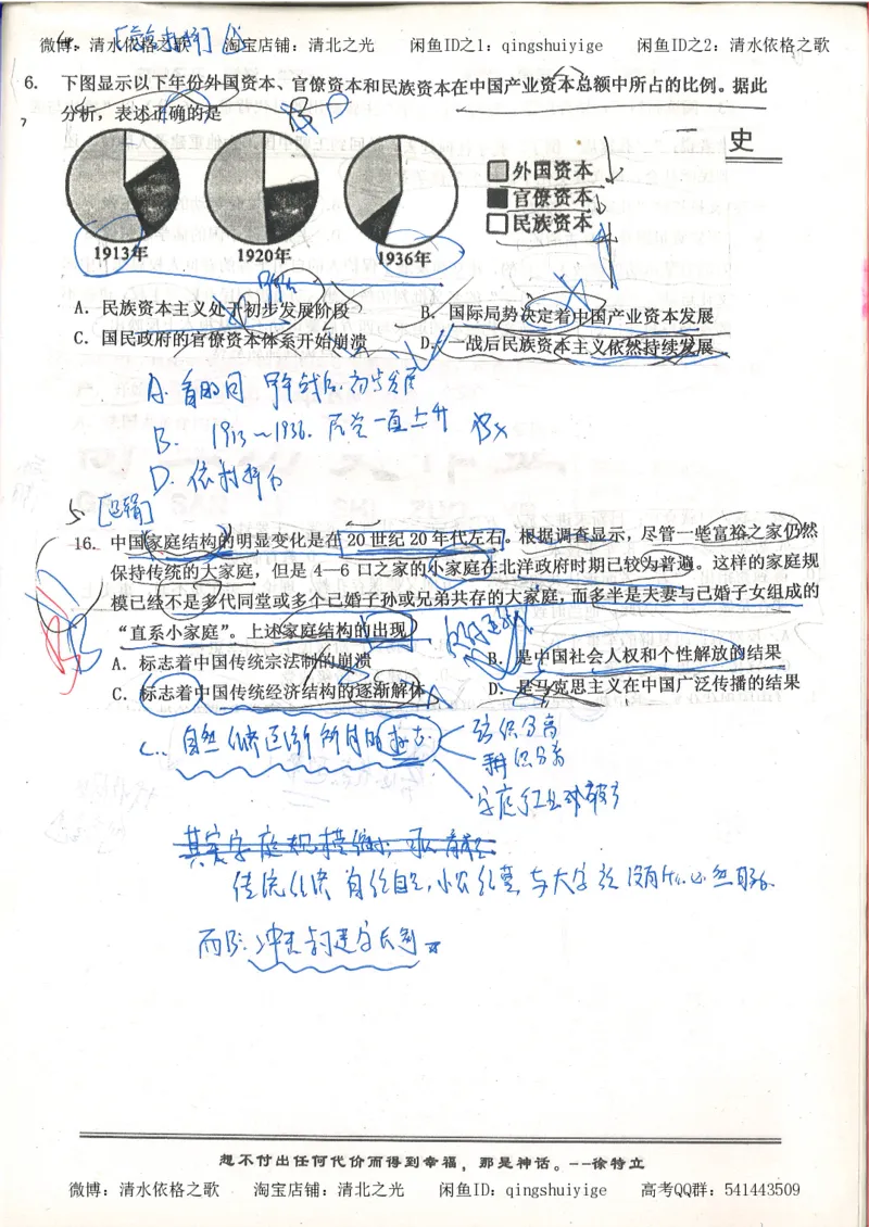 5.衡水中学高考积累与改错_高三历史（第1本）_248页_高中衡水学霸笔记_高中全部赠品_错题集高中九科_历史积累与改错