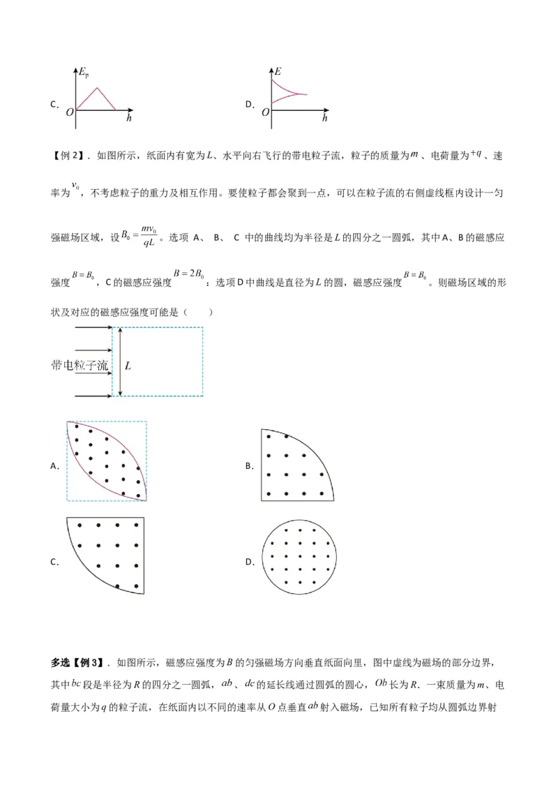 第37讲洛伦兹力带电粒子在磁场中的运动-2024届高中物理一轮复习提升素养导学案（全国通用）原卷版_4.2025物理总复习_2024年新高考资料_1.2024一轮复习