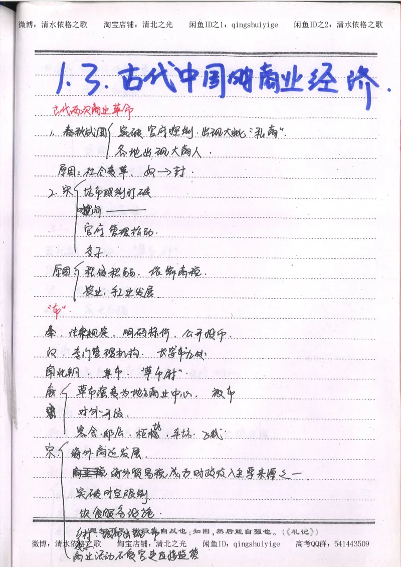 1.衡水中学高考积累与改错_高一历史（第1本）_143页_高中衡水学霸笔记_高中全部赠品_错题集高中九科_历史积累与改错