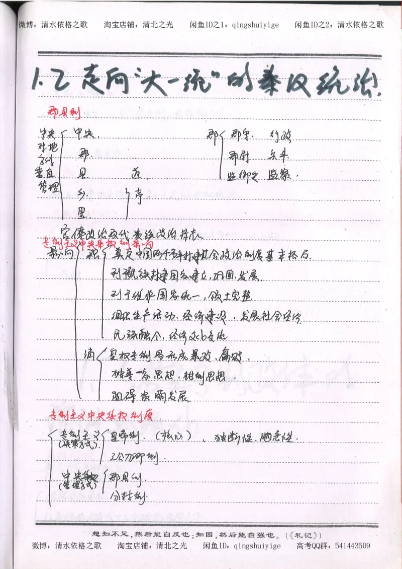1.衡水中学高考积累与改错_高一历史（第1本）_143页_高中衡水学霸笔记_高中全部赠品_错题集高中九科_历史积累与改错