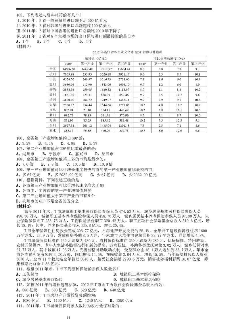 2013年0316浙江公务员考试《行测》真题（B卷）_34省+国考真题_此文件夹为word版,不推荐使用_此word版为,不推荐使用_此word版为,不推荐使用_题目
