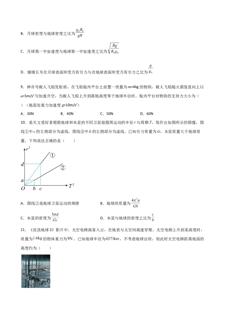 第20讲行星运动和万有引力定律及其成就-2024届高中物理一轮复习提升素养导学案（全国通用）原卷版_4.2025物理总复习_2024年新高考资料_1.2024一轮复习