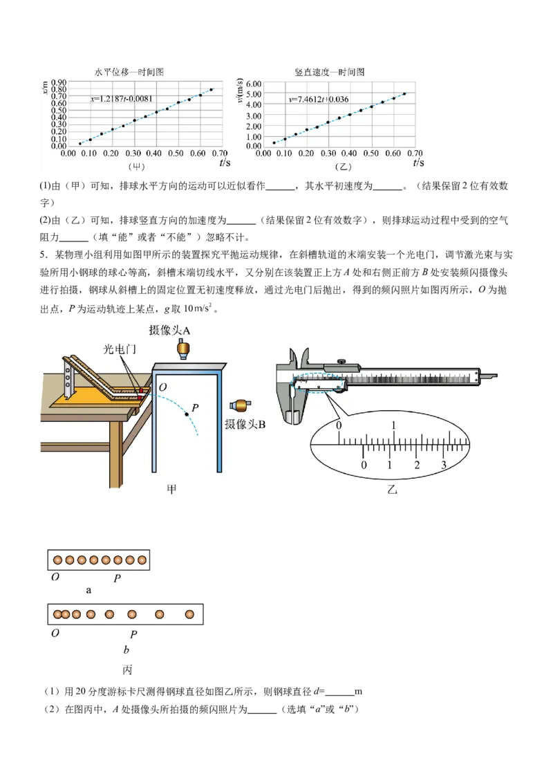 押全国卷22题：探究平抛运动的特点（多角度全方位设计）（原卷版）_4.2025物理总复习_2024年新高考资料_5.2024三轮冲刺_备战2024年高考物理临考题号押题（新高考通用）324057615