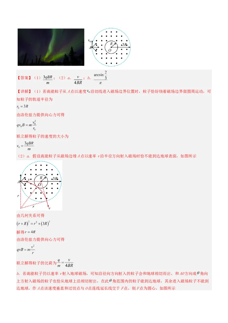 压轴题07带电粒子在磁场中的运动（解析版）_4.2025物理总复习_2024年新高考资料_5.2024三轮冲刺_2024年高考物理压轴题专项训练（新高考通用）