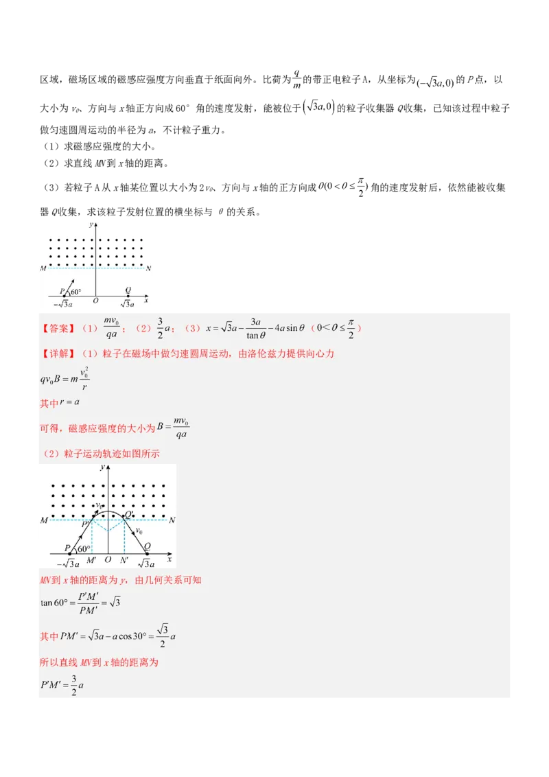 压轴题07带电粒子在磁场中的运动（解析版）_4.2025物理总复习_2024年新高考资料_5.2024三轮冲刺_2024年高考物理压轴题专项训练（新高考通用）