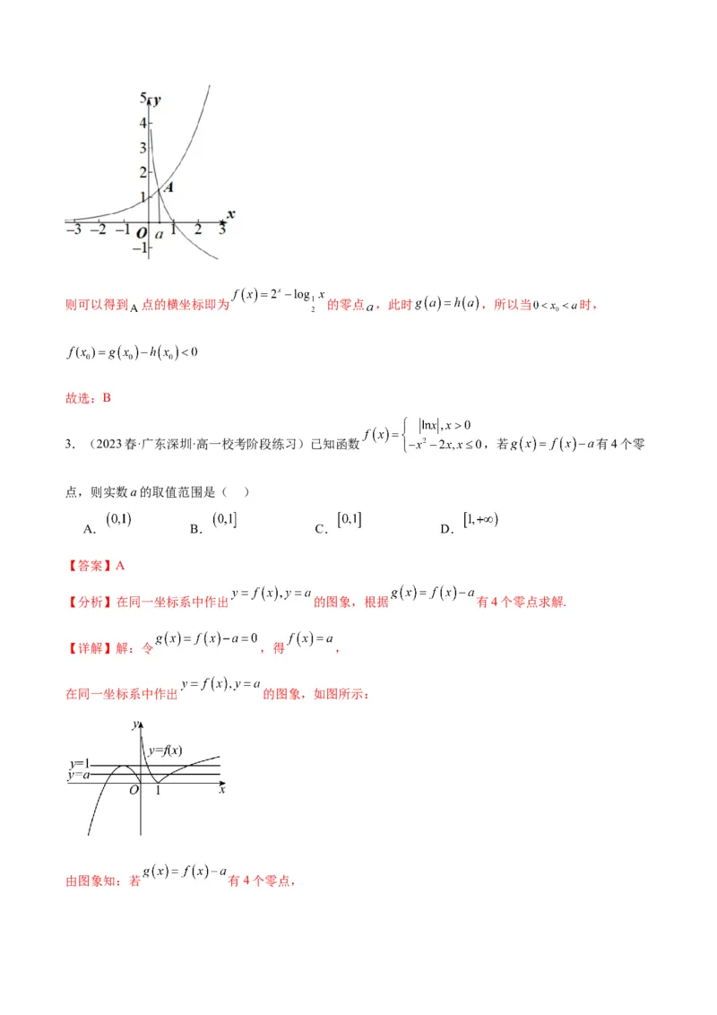 专项精练第11课函数与方程-2024年新高考数学分层专项精练（解析版）_2.2025数学总复习_2024年新高考资料_3.2024专项复习_专项精练2024年新高考数学分层专项精练