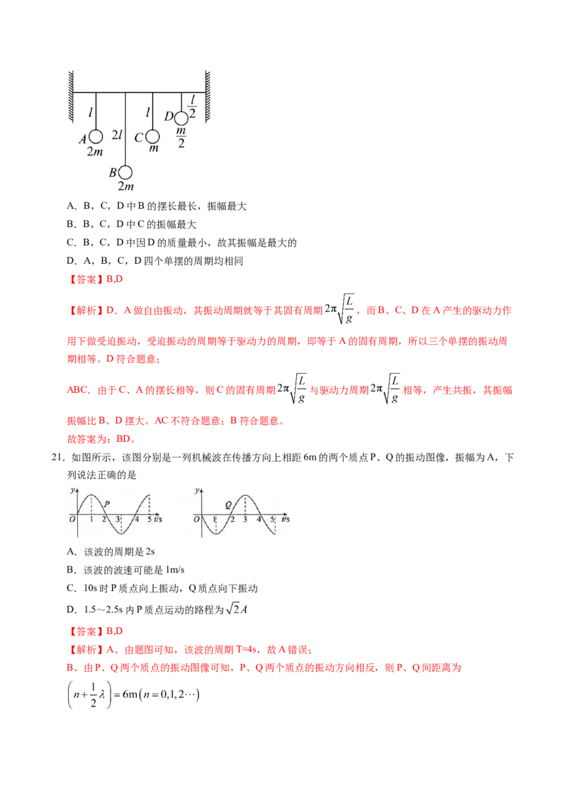 押第5题：振动和波-备战2024年高考物理临考题号押题（辽宁、黑龙江、吉林专用）（解析版）_4.2025物理总复习_2024年新高考资料_5.2024三轮冲刺