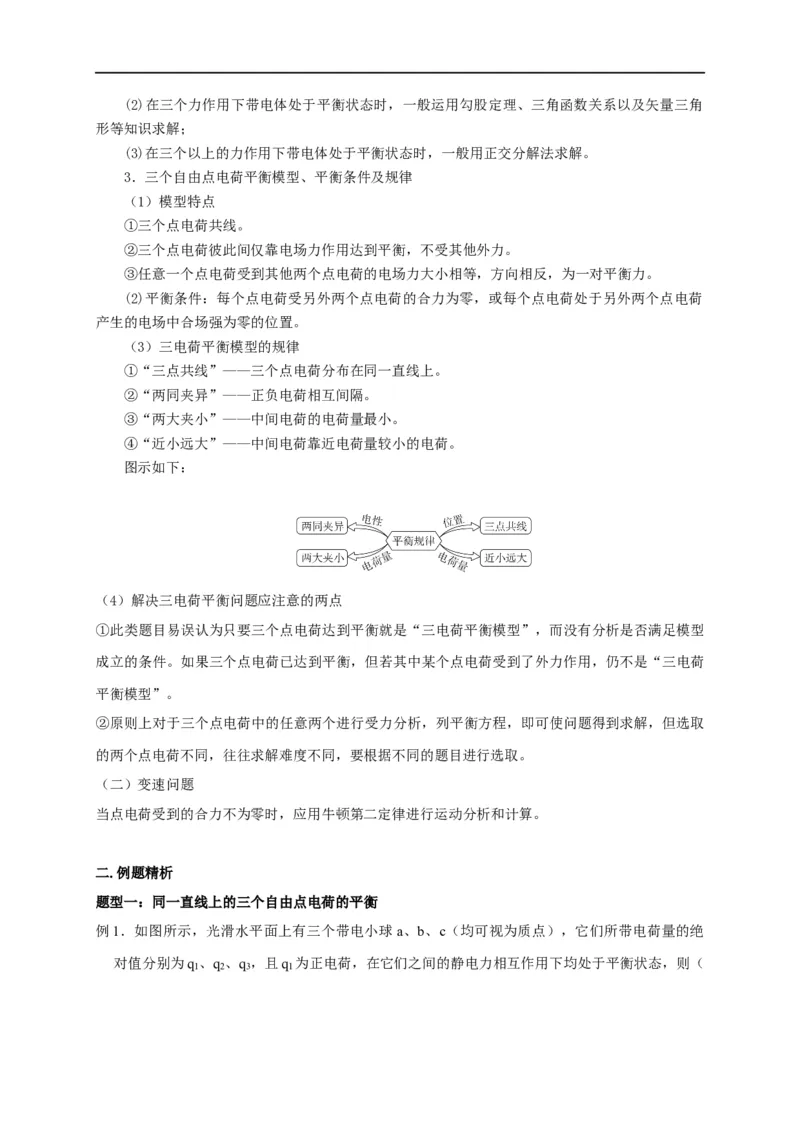 第47讲库仑力作用下的平衡问题和变速运动问题（解析版）_4.2025物理总复习_2023年新高复习资料_专项复习_2023届高三物理高考复习101微专题模型精讲精练