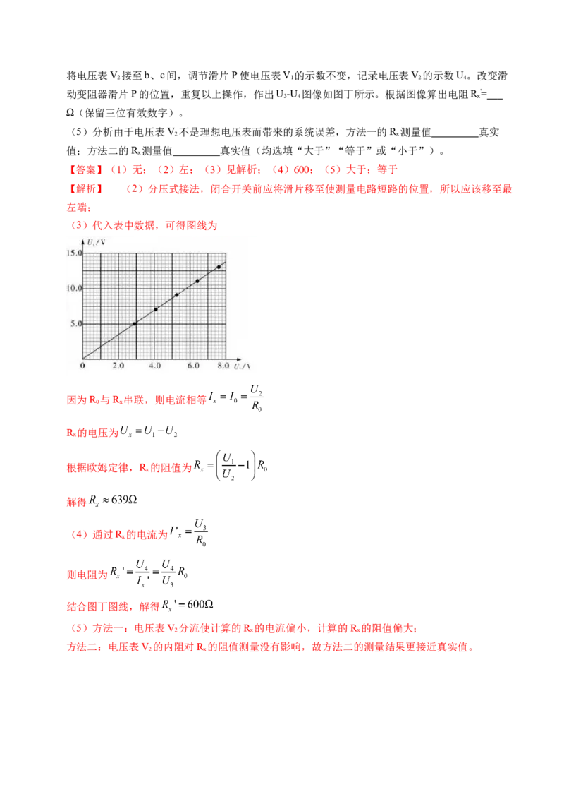 押第12题：电学实验-备战2024年高考物理临考题号押题（辽宁、黑龙江、吉林专用）（解析版）_4.2025物理总复习_2024年新高考资料_5.2024三轮冲刺