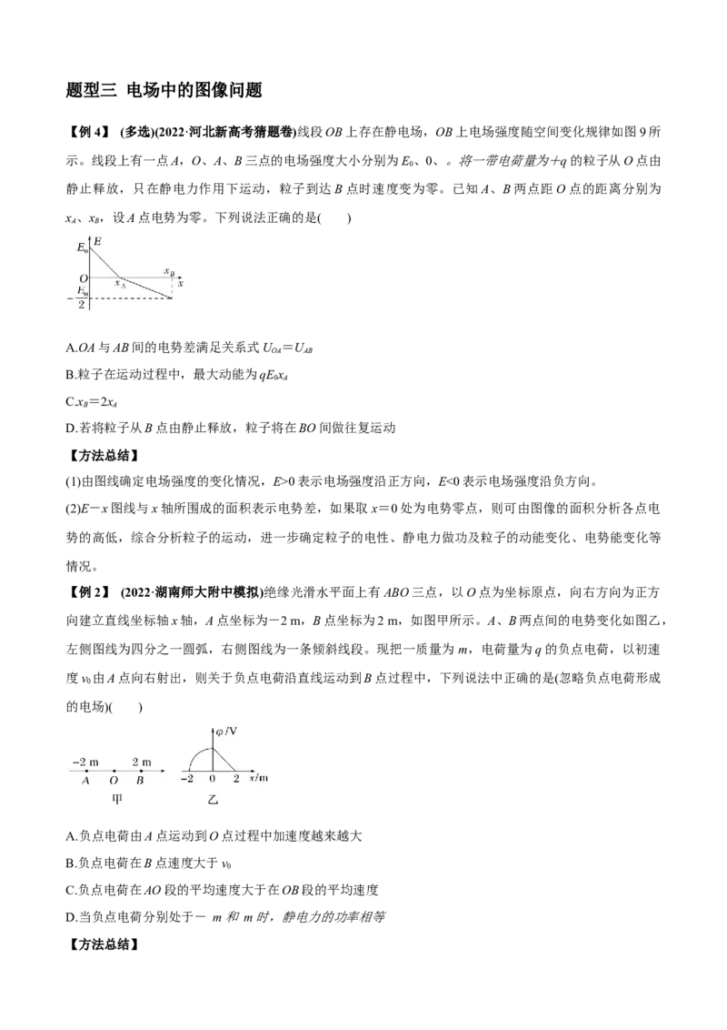 专题2.6静电场（原卷版）_4.2025物理总复习_2023年新高复习资料_二轮复习_2023届高考物理二、三轮复习总攻略290387341_专题2.6静电场-2023届高考物理二、三轮复习总攻略