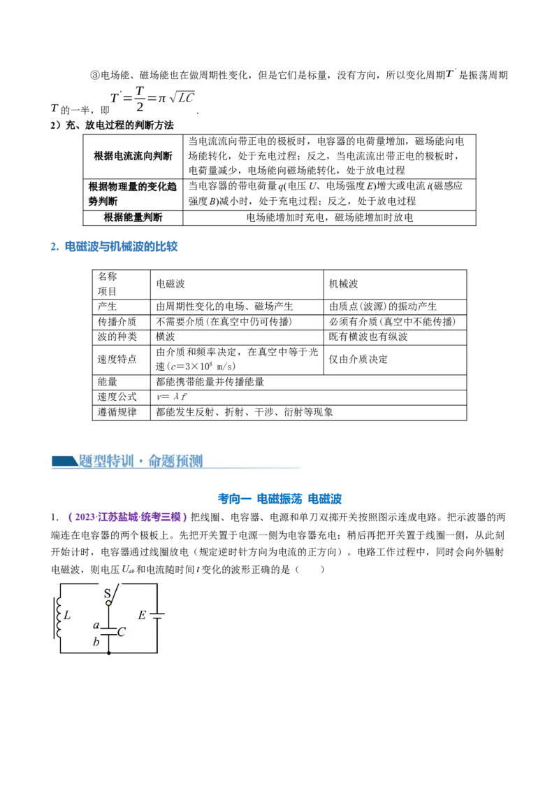 专题16光学电磁波（讲义）（解析版）_4.2025物理总复习_2024年新高考资料_2.2024二轮复习_2024年高考物理二轮复习讲练测（新教材新高考）