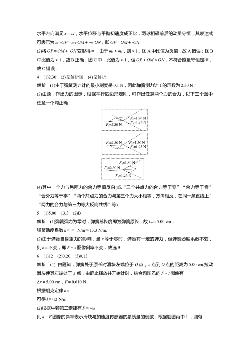 二轮专题强化练答案精析_4.2025物理总复习_赠品通用版（老高考）复习资料_二轮复习_2023年高考物理二轮复习讲义+课件（全国版）_2023年高考物理二轮复习讲义（全国版）_学生版