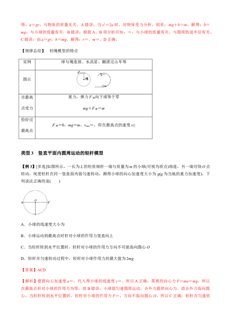 专题2.3力与曲线运动（解析版）_4.2025物理总复习_2023年新高复习资料_二轮复习_2023届高考物理二、三轮复习总攻略290387341_专题2.3力与曲线运动-2023届高考物理二、三轮复习总攻略