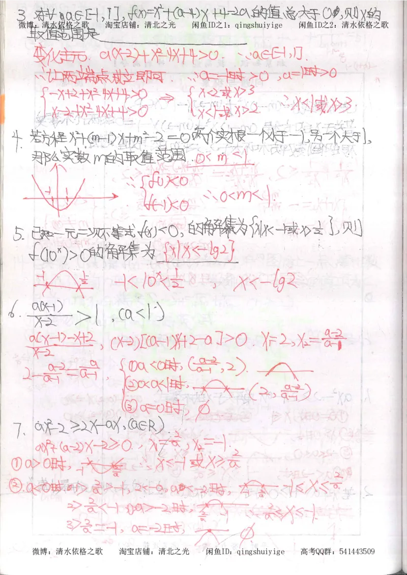 5.衡水中学高考积累与改错_高三数学（第1本）_260页_高中衡水学霸笔记_高中全部赠品_错题集高中九科_数学积累与改错