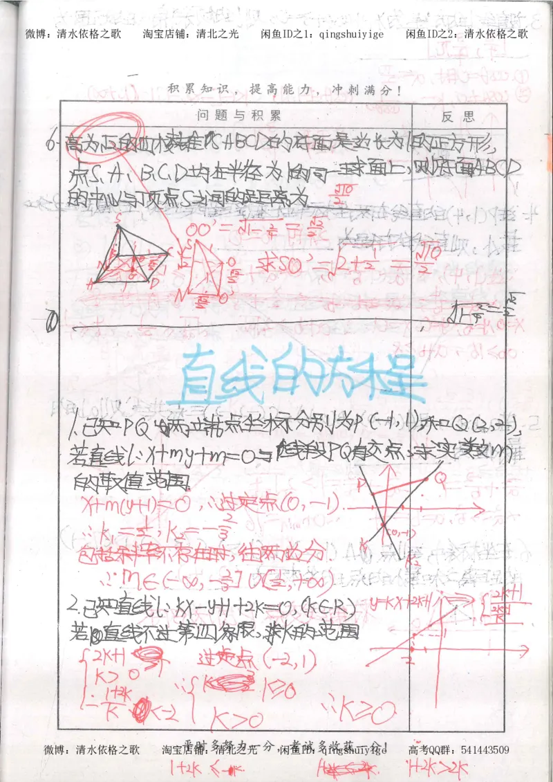 5.衡水中学高考积累与改错_高三数学（第1本）_260页_高中衡水学霸笔记_高中全部赠品_错题集高中九科_数学积累与改错
