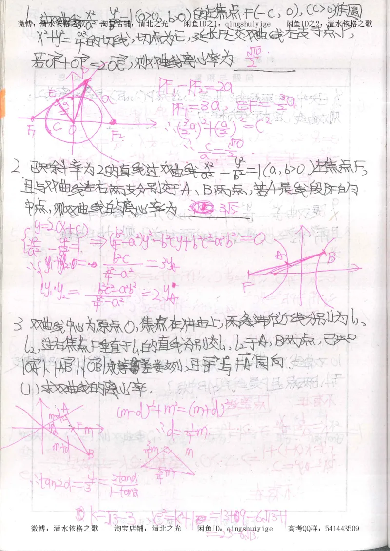 5.衡水中学高考积累与改错_高三数学（第1本）_260页_高中衡水学霸笔记_高中全部赠品_错题集高中九科_数学积累与改错
