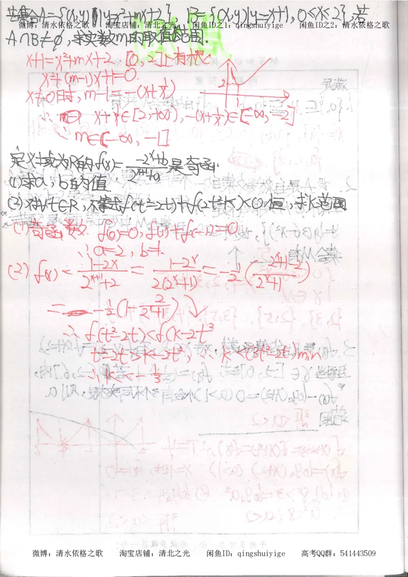 5.衡水中学高考积累与改错_高三数学（第1本）_260页_高中衡水学霸笔记_高中全部赠品_错题集高中九科_数学积累与改错