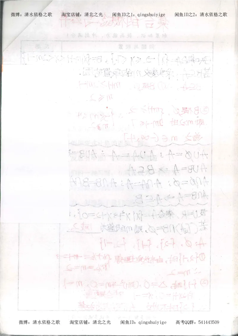 5.衡水中学高考积累与改错_高三数学（第1本）_260页_高中衡水学霸笔记_高中全部赠品_错题集高中九科_数学积累与改错