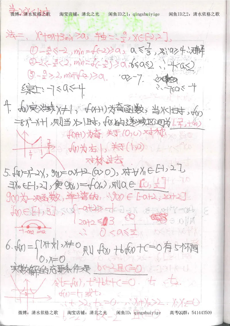 5.衡水中学高考积累与改错_高三数学（第1本）_260页_高中衡水学霸笔记_高中全部赠品_错题集高中九科_数学积累与改错
