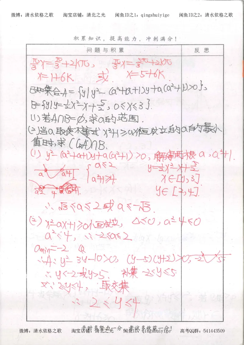 5.衡水中学高考积累与改错_高三数学（第1本）_260页_高中衡水学霸笔记_高中全部赠品_错题集高中九科_数学积累与改错