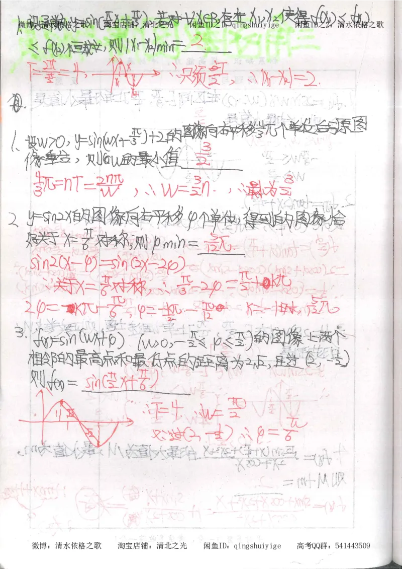 5.衡水中学高考积累与改错_高三数学（第1本）_260页_高中衡水学霸笔记_高中全部赠品_错题集高中九科_数学积累与改错