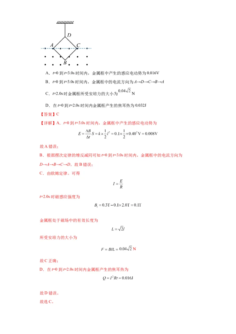 专题15电磁感应定律及其应用（解析版）_4.2025物理总复习_2024年新高考资料_2.2024二轮复习_2024年高考物理二轮热点题型归纳与变式演练（新高考通用）