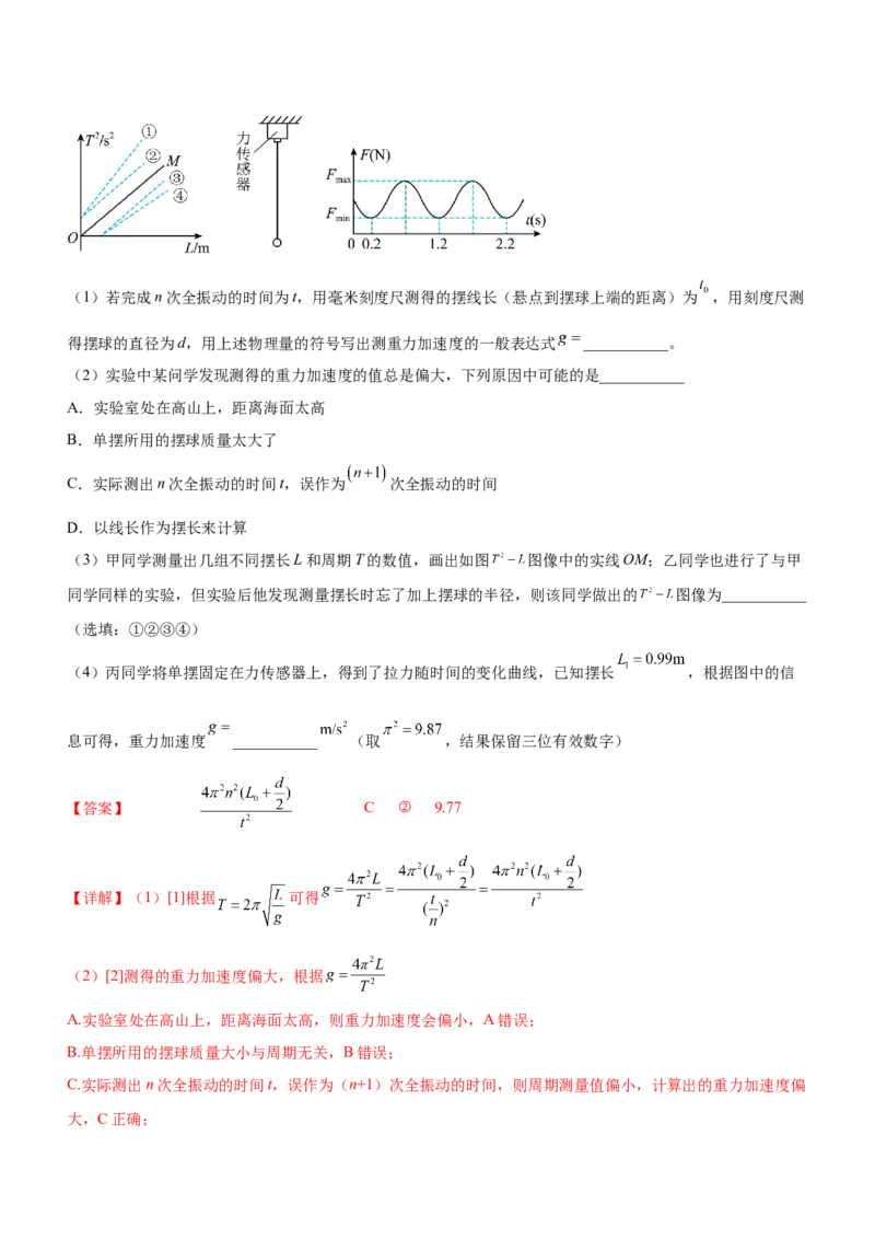 专题15力学实验（精练）（解析版）_4.2025物理总复习_赠品通用版（老高考）复习资料_二轮复习_2023年高考物理二轮复习讲练测（全国通用）288435117