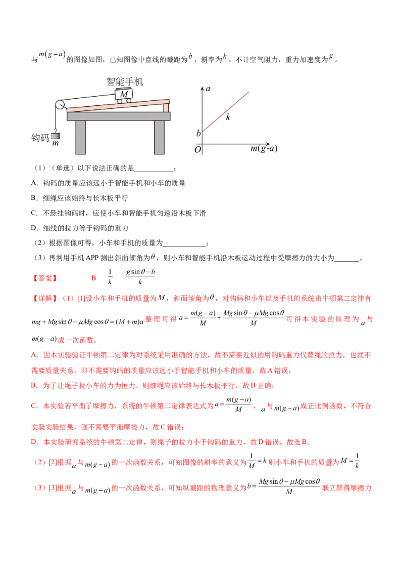 专题15力学实验（精练）（解析版）_4.2025物理总复习_赠品通用版（老高考）复习资料_二轮复习_2023年高考物理二轮复习讲练测（全国通用）288435117