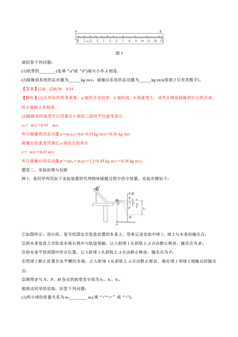 第三讲验证动量守恒定律（解析版）_4.2025物理总复习_2023年新高复习资料_一轮复习_2023年高三物理一轮复习精讲精练278111462_第七章动量守恒定律