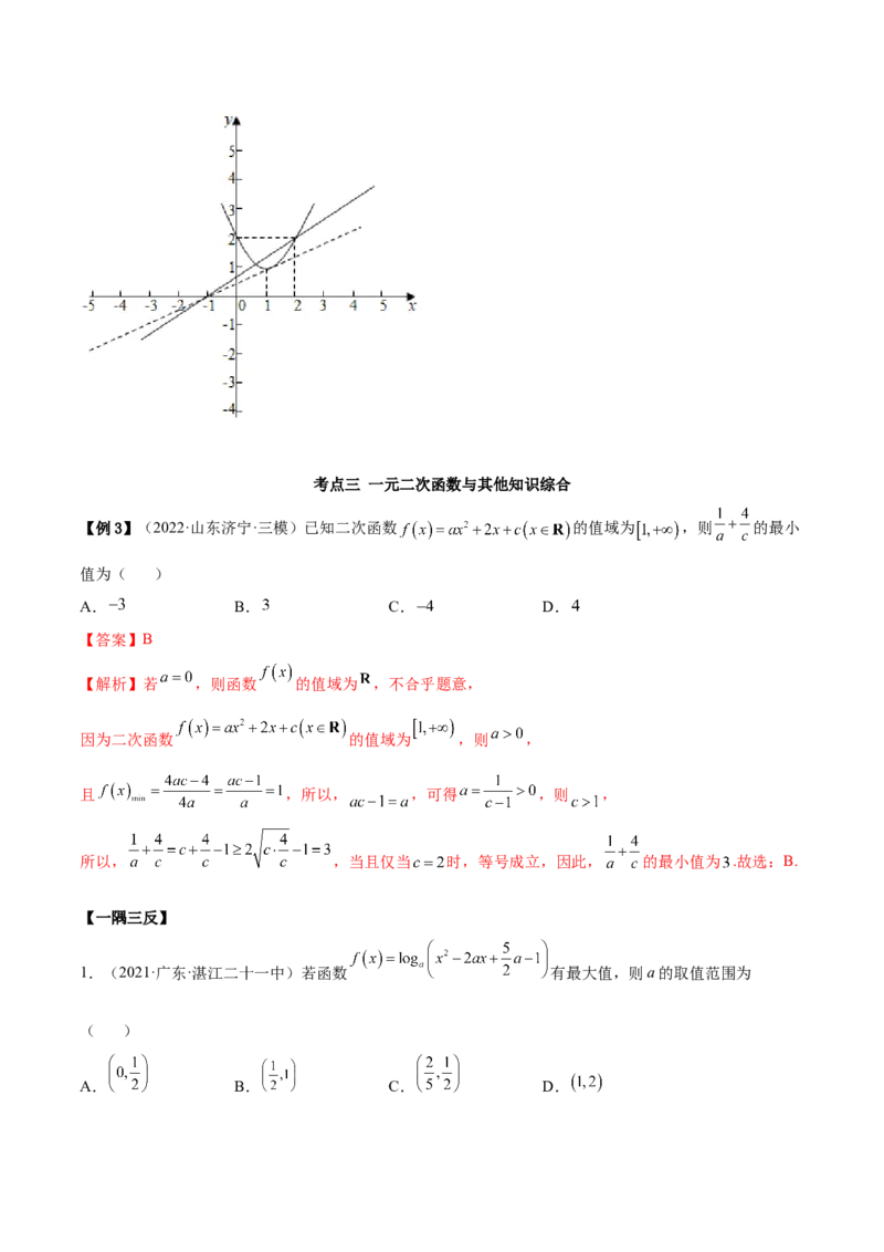 3.5幂函数与一元二次函数（精讲）（提升版）（解析版）_2.2025数学总复习_2023年新高考资料_一轮复习_2023年高考数学一轮复习（提升版）（新高考地区专用）