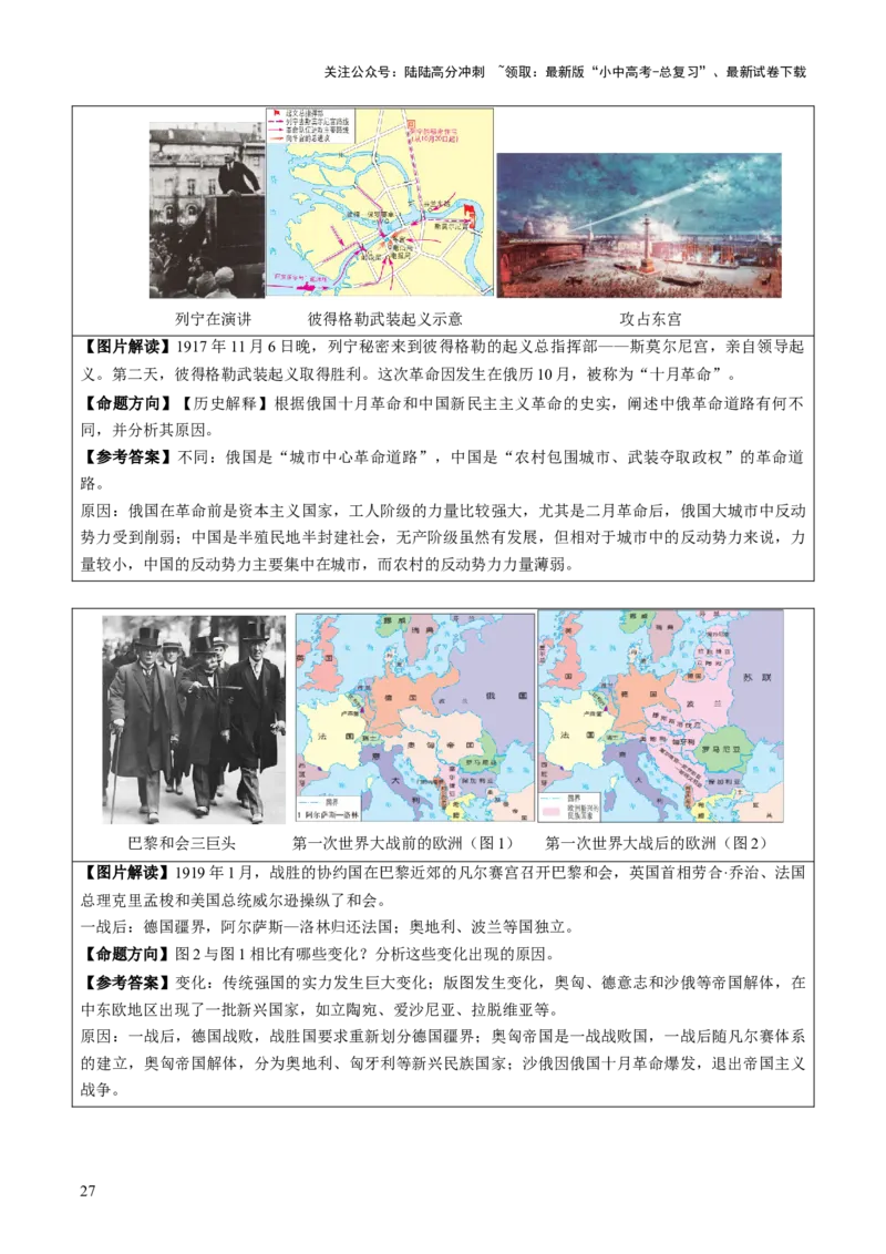 主题19+常考图片识记（世界史）（图片解读+命题方向+参考答案）-2025年中考历史一轮知识点梳理_02中考总复习（2026版更新中）_06-历史-中考总复习_2025年中考复习资料