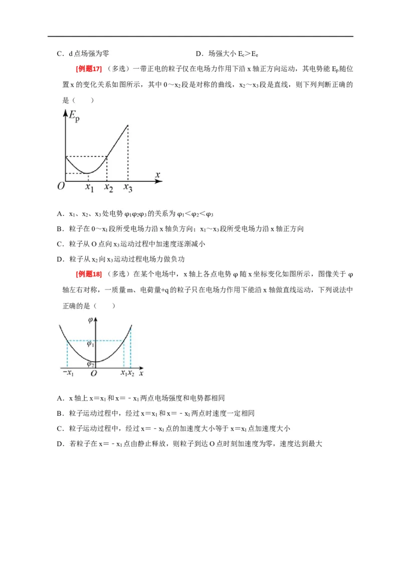 专题16电场能的性质（原卷版）_4.2025物理总复习_赠品通用版（老高考）复习资料_专项复习_2023年高考冲刺物理热点知识讲练与题型归纳（全国通用）