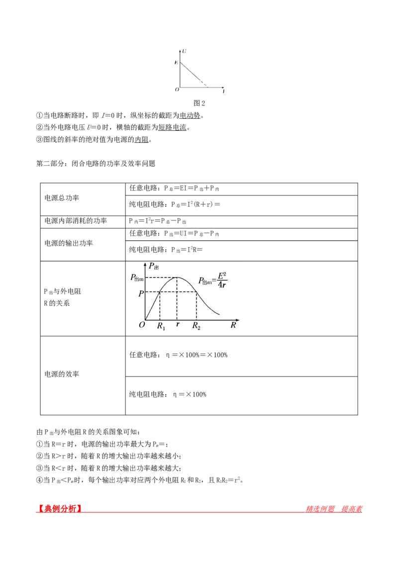 第35讲闭合电路欧姆定律-2024届高中物理一轮复习提升素养导学案（全国通用）解析版_4.2025物理总复习_2024年新高考资料_1.2024一轮复习