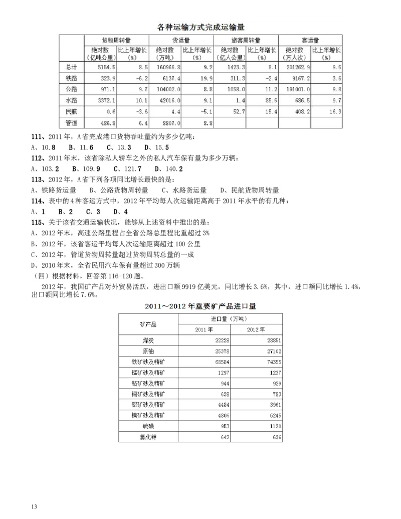 2014年四川公务员《行测》真题试卷（上半年）_34省+国考真题_此文件夹为word版,不推荐使用_此word版为,不推荐使用_此word版为,不推荐使用_题目