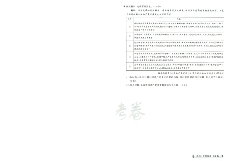 2026版金考卷&middot;百校联盟高考领航卷历史（新教材版）-A4_2026版金考卷&middot;百校联盟高考领航卷（全科）_2026版金考卷&middot;百校联盟高考领航卷历史（新教材版）