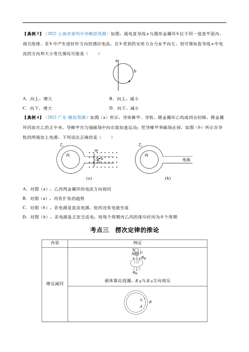 专题25电磁感应现象　楞次定律&mdash;&mdash;全攻略备战2023年高考物理一轮重难点复习（原卷版）_4.2025物理总复习_2023年新高复习资料_一轮复习_全攻略备战2023年高考物理一轮重难点复习