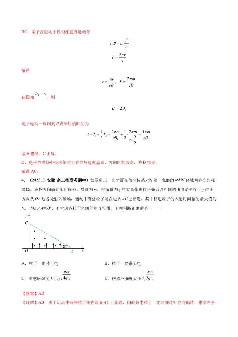 专题12磁场的性质带电粒子在磁场中的运动（解析版）_4.2025物理总复习_2024年新高考资料_2.2024二轮复习_2024年高考物理二轮热点题型归纳与变式演练（新高考通用）