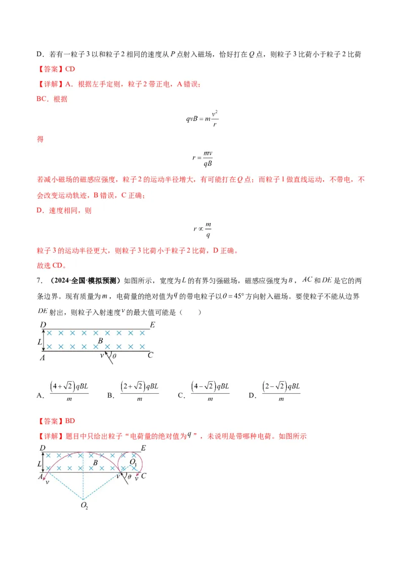 专题12磁场的性质带电粒子在磁场中的运动（解析版）_4.2025物理总复习_2024年新高考资料_2.2024二轮复习_2024年高考物理二轮热点题型归纳与变式演练（新高考通用）