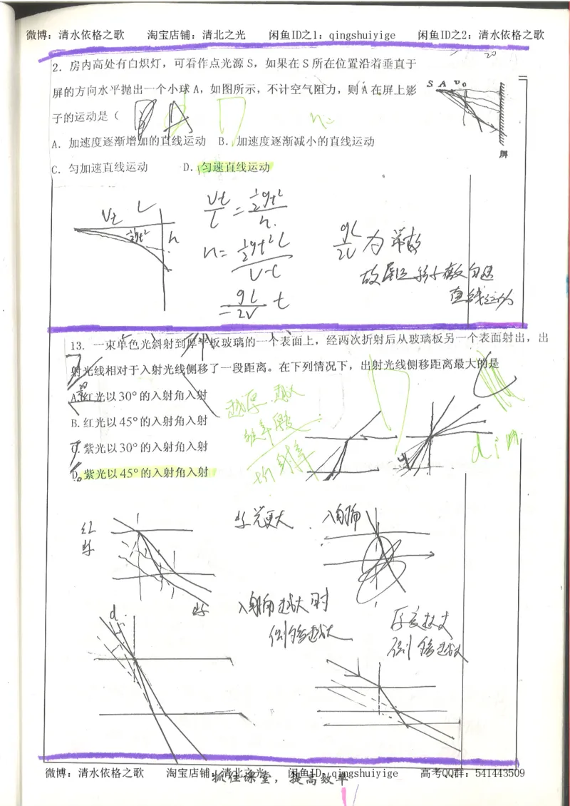 6.衡水中学高考积累与改错_高三物理（第2本）_82页_高中衡水学霸笔记_高中全部赠品_错题集高中九科_物理积累与改错