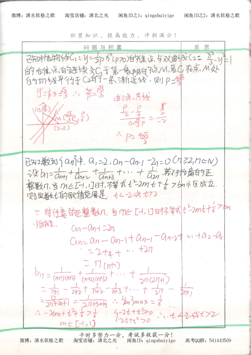 8.衡水中学高考积累与改错_高三数学（第4本）_117页_高中衡水学霸笔记_高中全部赠品_错题集高中九科_数学积累与改错