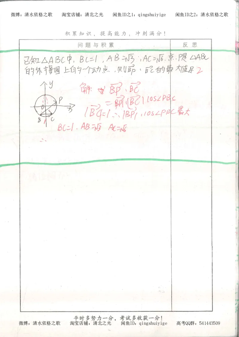 8.衡水中学高考积累与改错_高三数学（第4本）_117页_高中衡水学霸笔记_高中全部赠品_错题集高中九科_数学积累与改错
