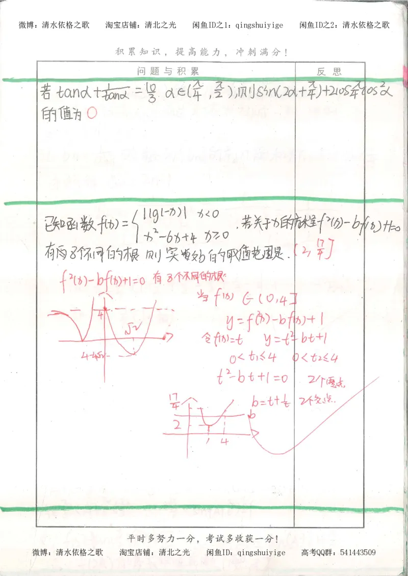 8.衡水中学高考积累与改错_高三数学（第4本）_117页_高中衡水学霸笔记_高中全部赠品_错题集高中九科_数学积累与改错