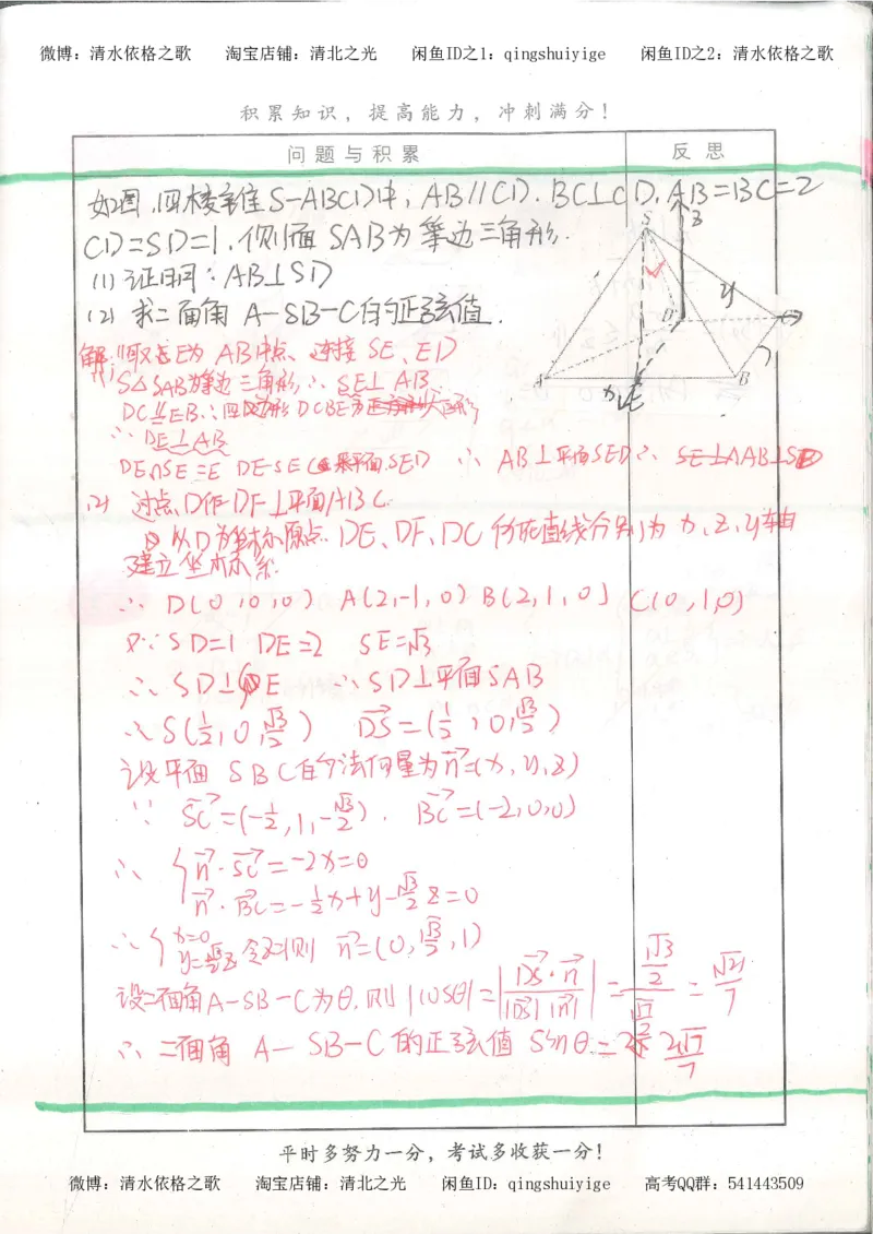 8.衡水中学高考积累与改错_高三数学（第4本）_117页_高中衡水学霸笔记_高中全部赠品_错题集高中九科_数学积累与改错