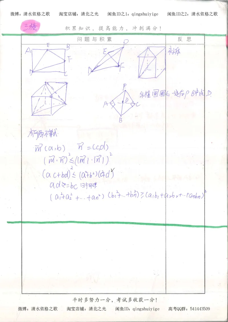 8.衡水中学高考积累与改错_高三数学（第4本）_117页_高中衡水学霸笔记_高中全部赠品_错题集高中九科_数学积累与改错
