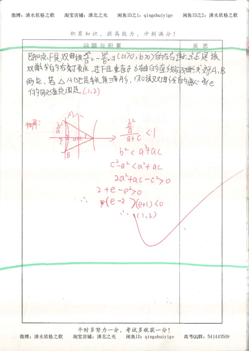8.衡水中学高考积累与改错_高三数学（第4本）_117页_高中衡水学霸笔记_高中全部赠品_错题集高中九科_数学积累与改错