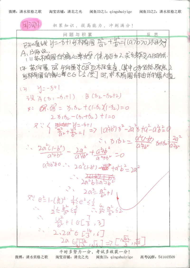 8.衡水中学高考积累与改错_高三数学（第4本）_117页_高中衡水学霸笔记_高中全部赠品_错题集高中九科_数学积累与改错
