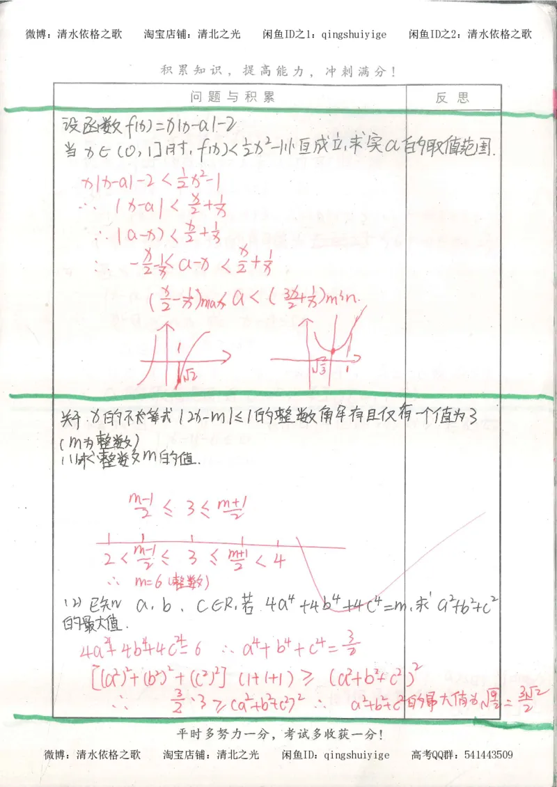 8.衡水中学高考积累与改错_高三数学（第4本）_117页_高中衡水学霸笔记_高中全部赠品_错题集高中九科_数学积累与改错