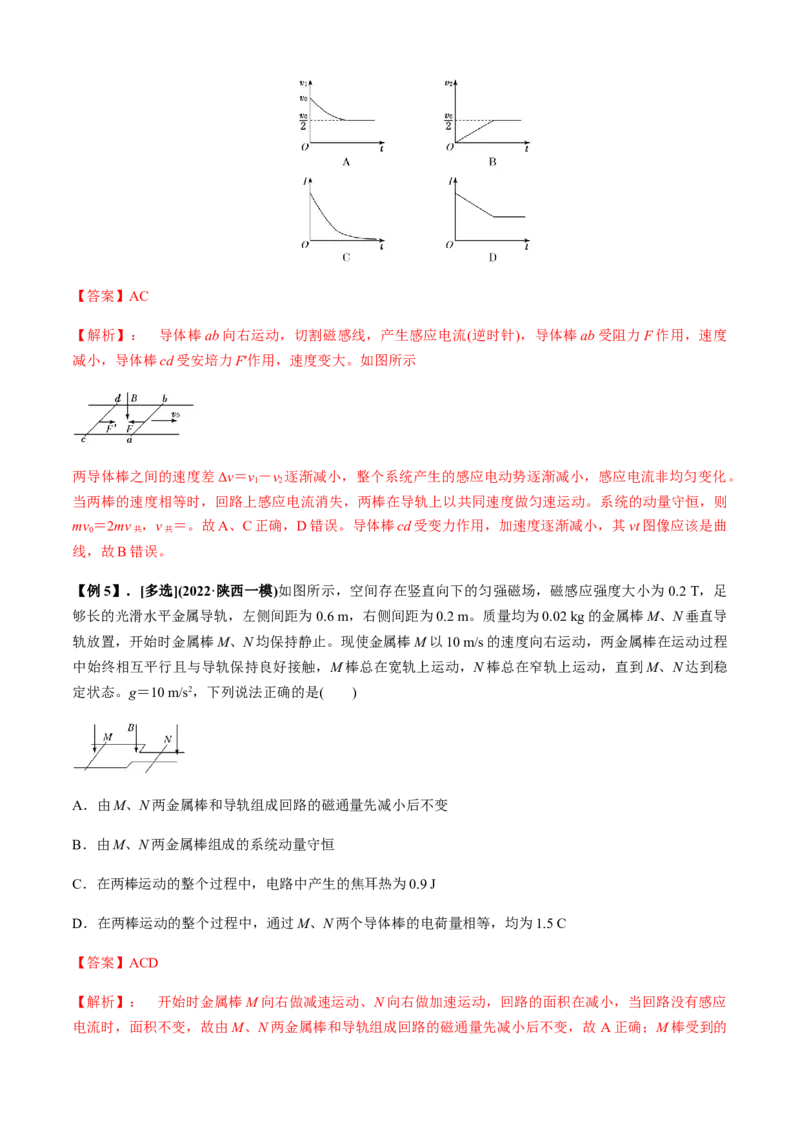 专题4.6电磁感应中的杆模型与框模型（解析版）_4.2025物理总复习_2023年新高复习资料_二轮复习_2023届高考物理二、三轮复习总攻略290387341