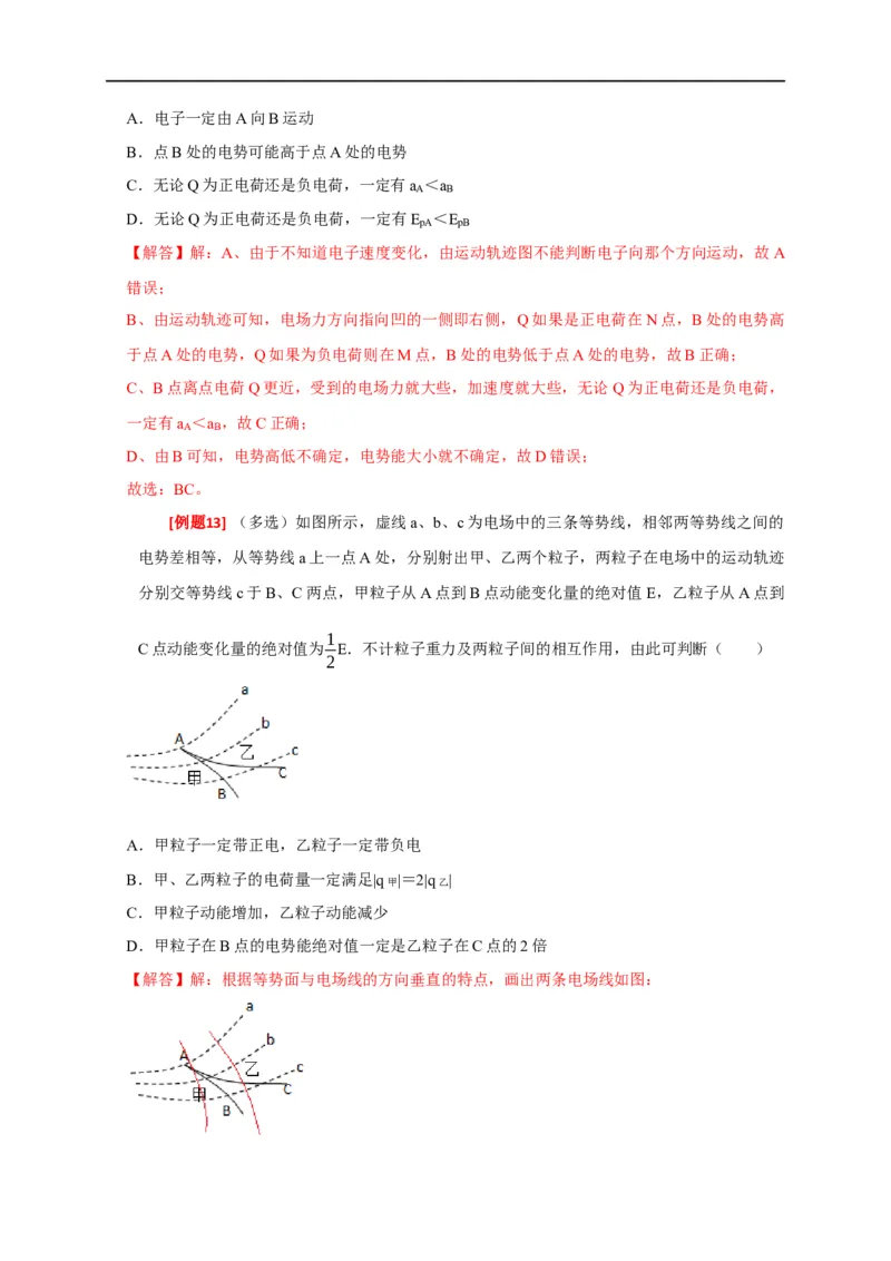 专题16电场能的性质（解析版）_4.2025物理总复习_赠品通用版（老高考）复习资料_专项复习_2023年高考冲刺物理热点知识讲练与题型归纳（全国通用）