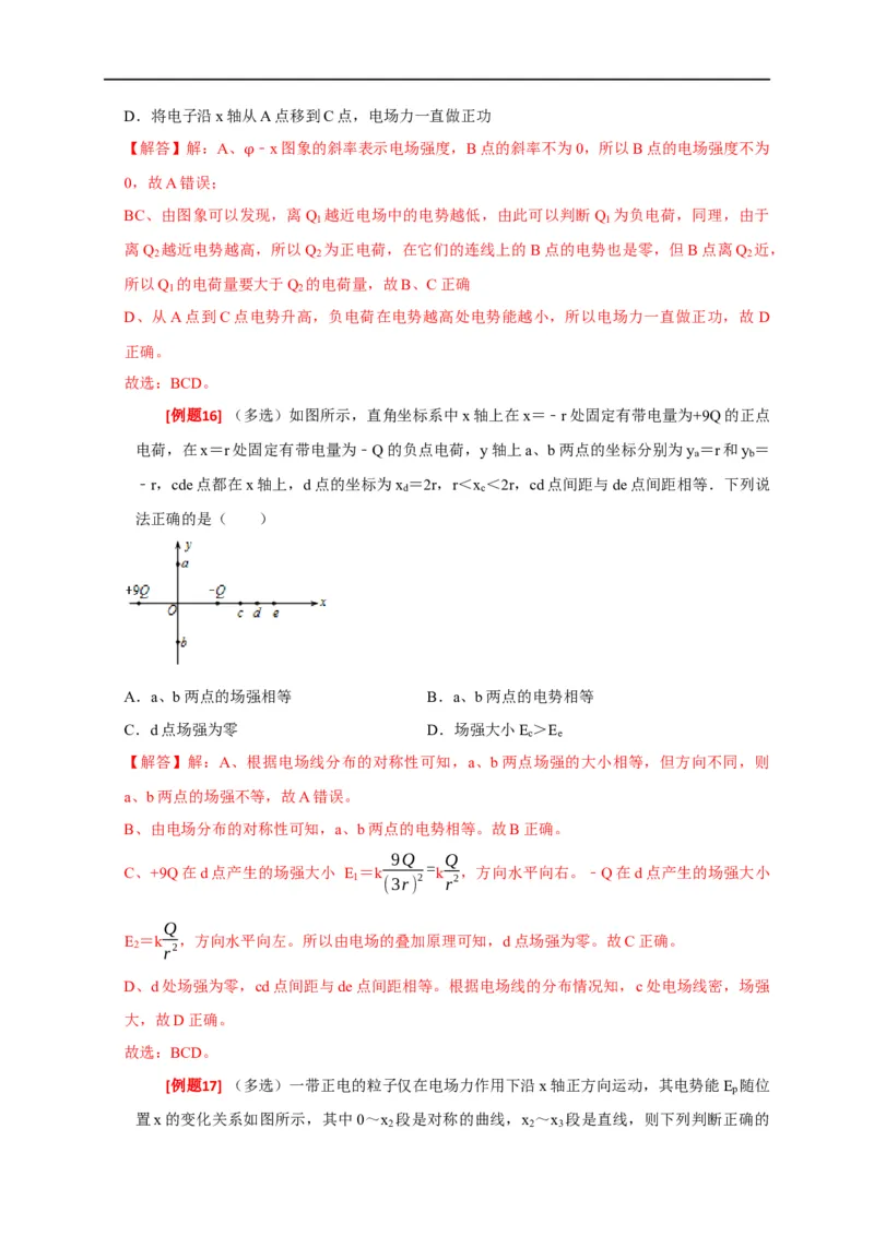 专题16电场能的性质（解析版）_4.2025物理总复习_赠品通用版（老高考）复习资料_专项复习_2023年高考冲刺物理热点知识讲练与题型归纳（全国通用）